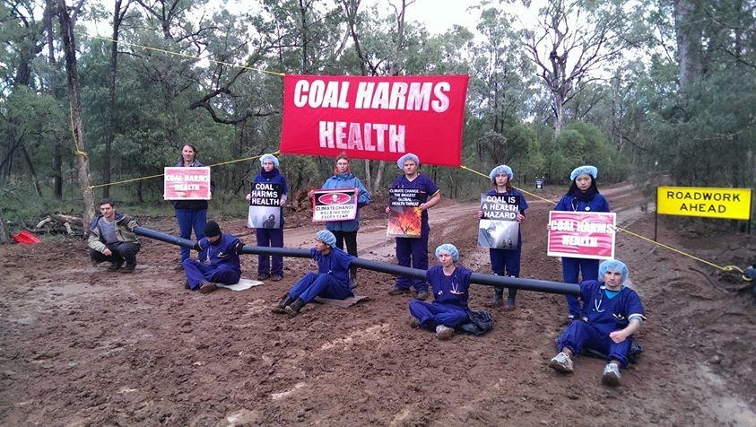 An anti-coal blockade in the Leard Forest, New South Wales. Image from New Internationalist blog.