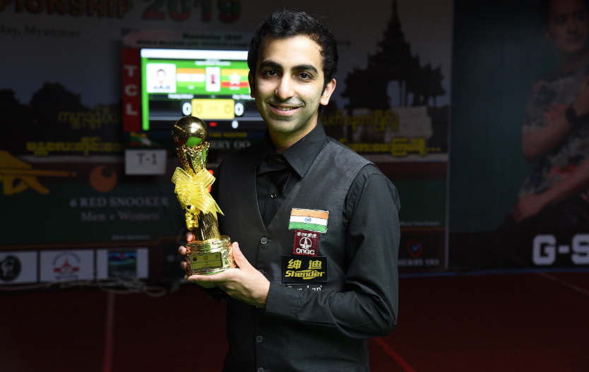 Billiards world champion Pankaj Advani