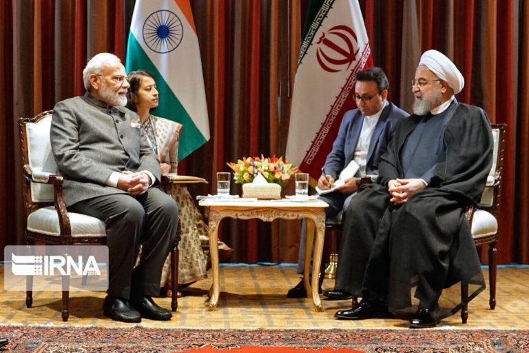 Prime Minister Narendra Modi (L) met Iranian President Hassan Rouhani (R) at New York on Sept 26, 2019