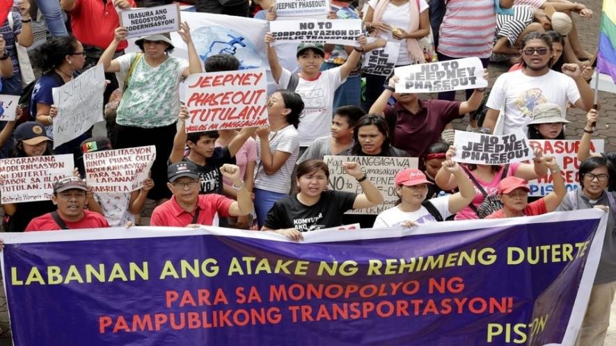 Filipino Transport Workers Strike