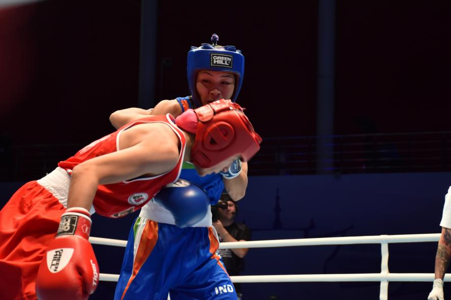 Indian boxer Jamuna Boro at AIBA World Women’s Boxing Championships