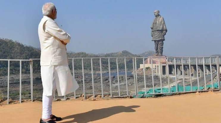Modi and Statue of Unity