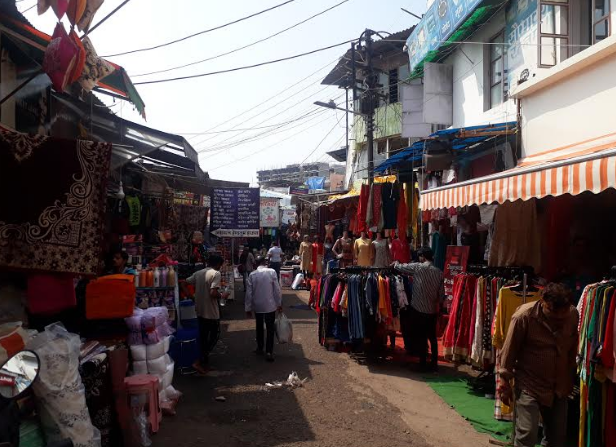 The streets in Bhopal's New Market carry a deserted look. 