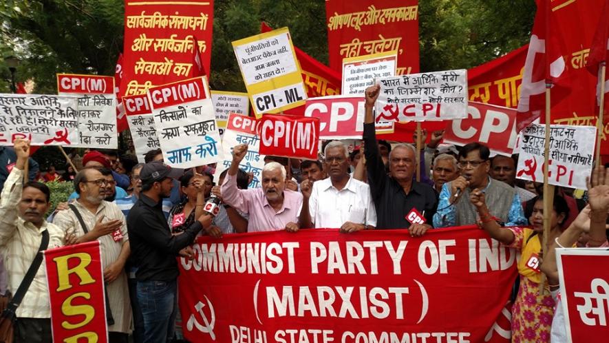 Left Parties Hold All-India Protests Against Economic Crisis