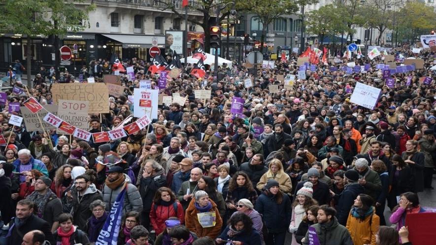 Around 150,000 people participated in # NousToutes march on Saturday.