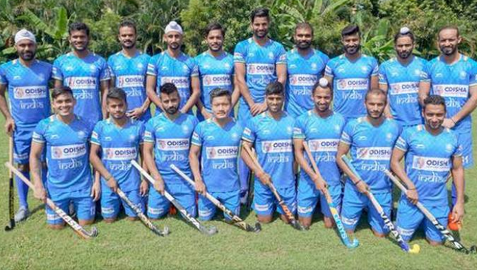 Indian hockey team which qualified for the Tokyo Olympics