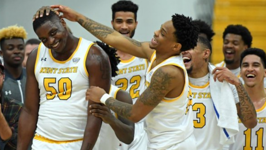 Kent State University´s Kalin Bennett during his NCAA basketball debut.