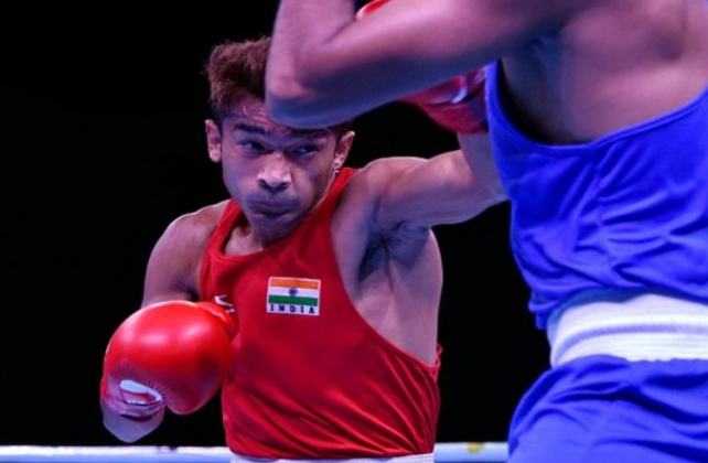 Indian boxer Shiva Thapa at Olympic Test Event for Boxing in Tokyo