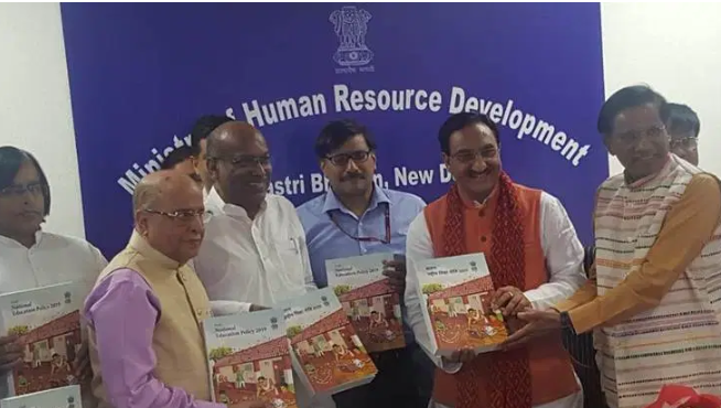 The initial draft of the New Educational Policy 2019 was submitted to HRD Minister Ramesh Pokhriyal Nishank