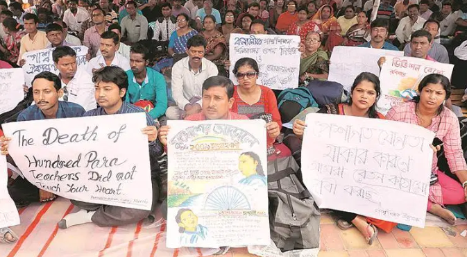 WB Para-Teachers’ Protest Enters Day 5, Govt Keeps Mum