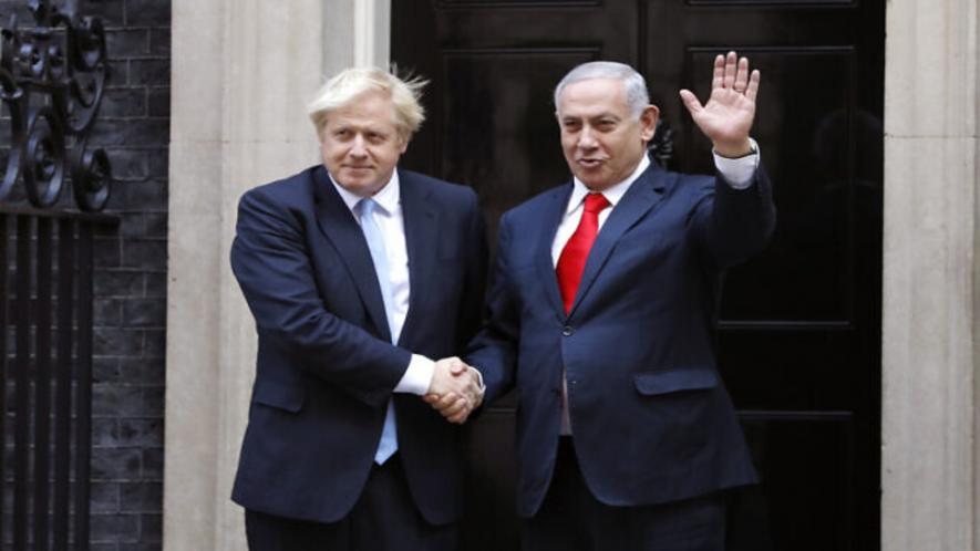 British prime minister Boris Johnson (left) with his Israeli counterpart Benjamin Netanyahu.