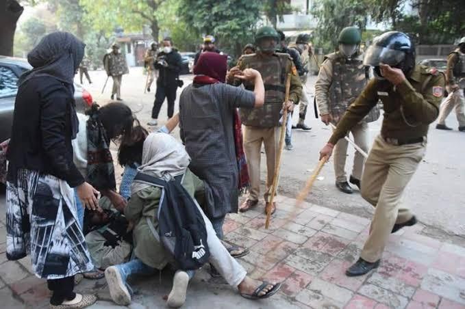 Delhi Police brutality in Jamia