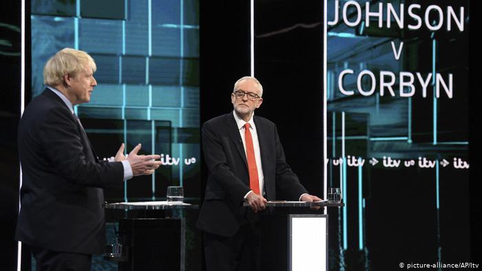 Boris Johnson and Jeremy Corbyn face-off in the final TV debate in the run-up to the general election