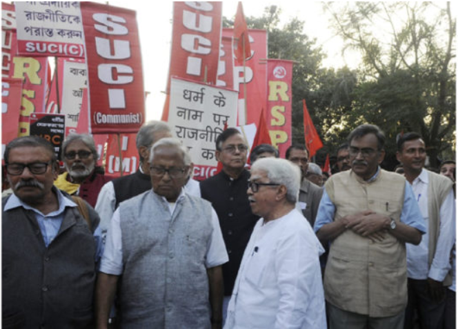 Left front in Kolkata demands immediate punishment for accused in Babri demolition. 