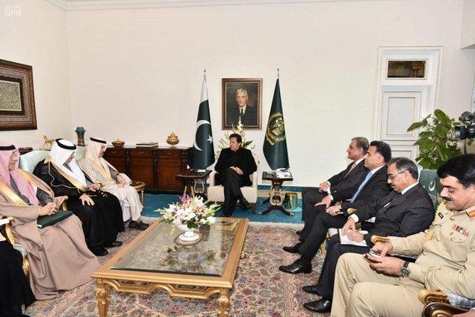 Pakistani Prime Minister Imran Khan received Saudi Arabia’s Foreign Minister Prince Faisal bin Farhan in Islamabad on Dec.26, 2019. 