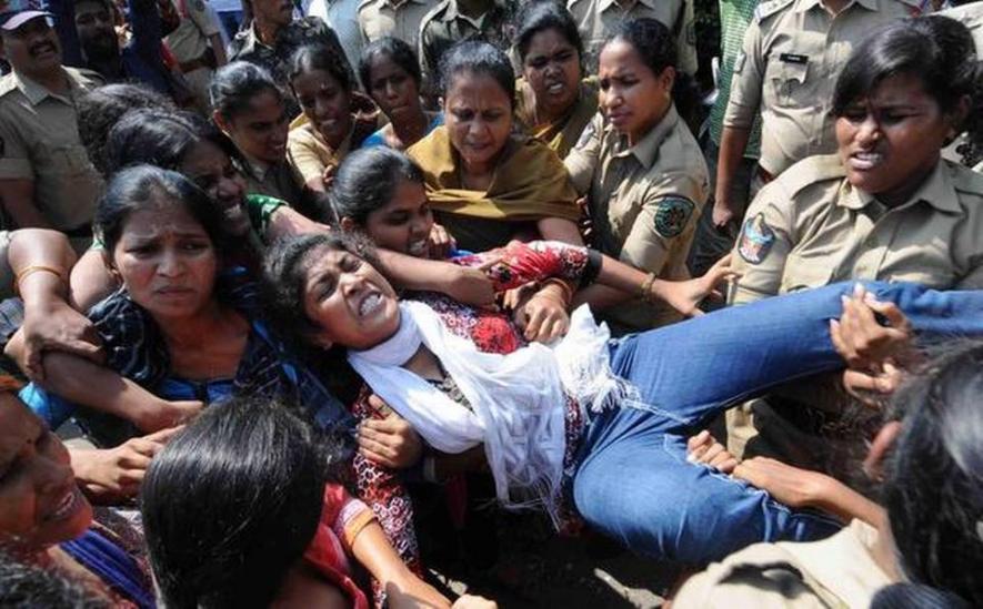 Activists arrested in Telangana as warning against organising protests on the ground.