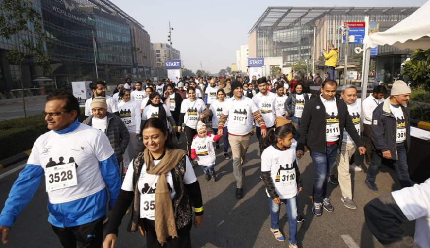 Participants at The Sneh Lata Walk With Your Parents in New Delhi