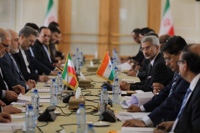 India-Iran Joint Commission meeting co-chaired by Foreign Minister Mohammed Javad Zarif (L) and Indian counterpart S. Jaishankar (R), Tehran, December 22, 2019