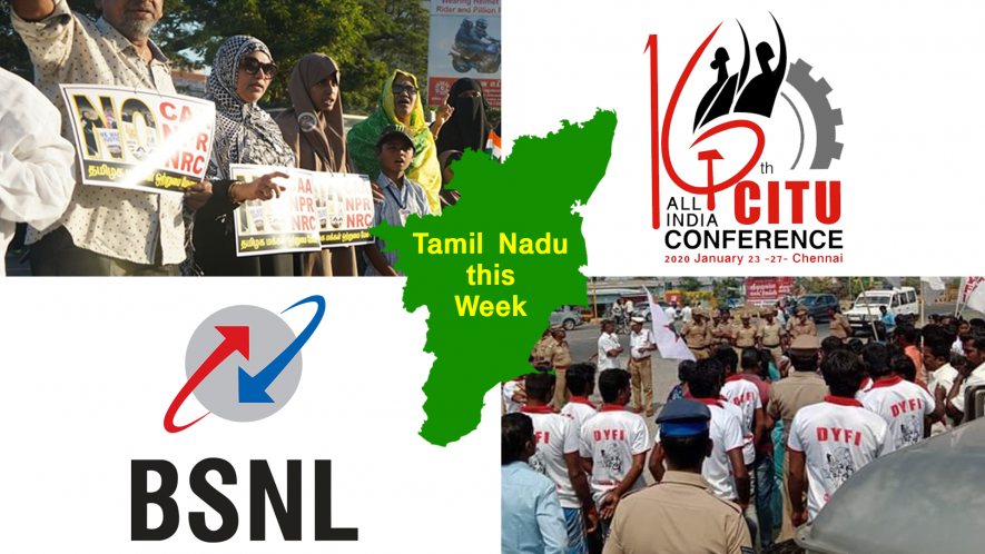 TN This Week: 40 Lakh Take Part in Anti-CAA Human Chain, Massive Workers Rally, BSNL Employees Protest for Wages