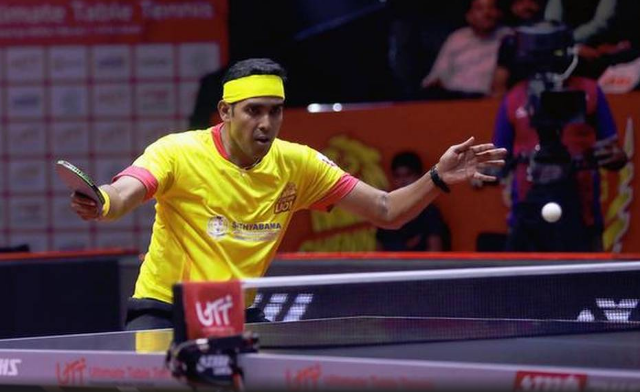 Indian table tennis player Achanta Sharath Kamal