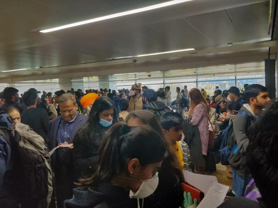 Coronavirus testing at Delhi airport