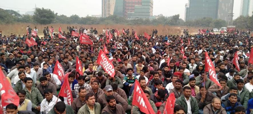 Honda Workers Protest