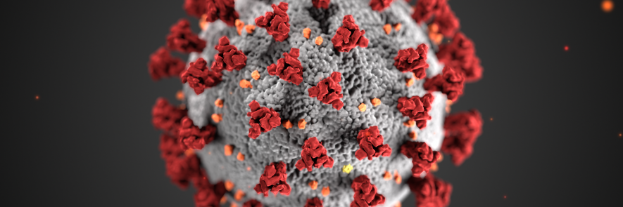 Digital illustration of ncovid-2019 (noval coronavirus 2019)