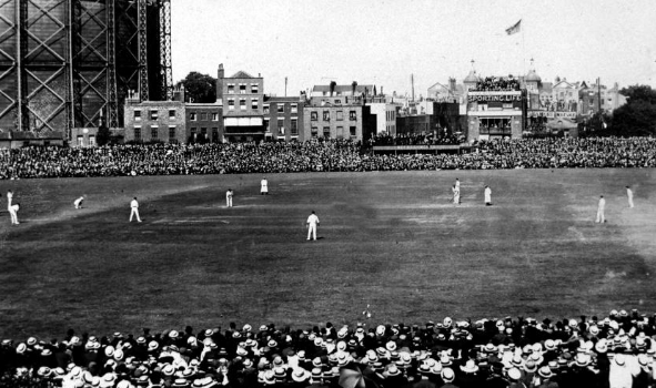 Cricket Test match in England from the early 20th century