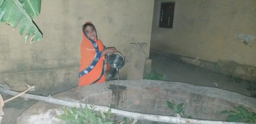 Practice of pouring water into a well to keep family "safe from coronavirus"