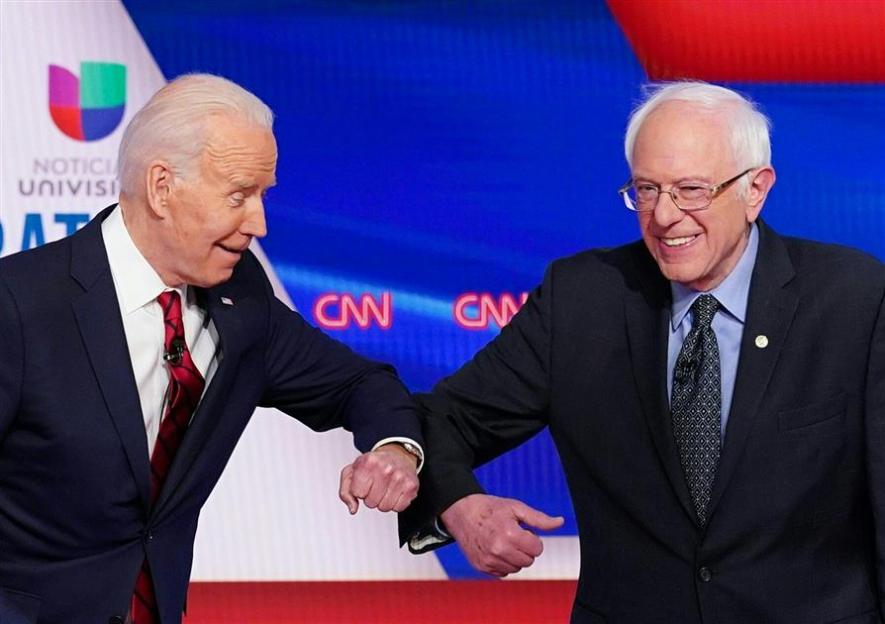 Joe Biden and Bernie Sanders. 