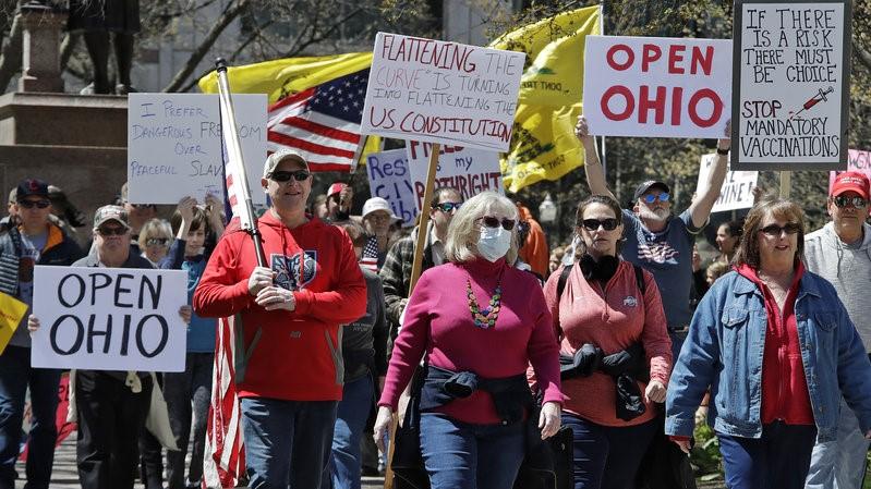 Anti-stay at home protests in America