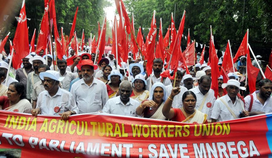All India Agricultural Workers Union Protest