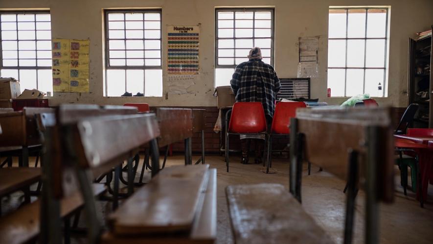 12 April 2018: Kwambenya Senior Primary on the outskirts of Bizana, Eastern Cape. Hundreds of schools in the province will likely not meet the minimum standards for reopening during the Covid-19 lockdown. Photo: Daylin Paul / New Frame