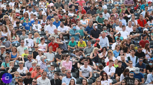 Adria tour tennis charity event played to packed stands in Belgrade