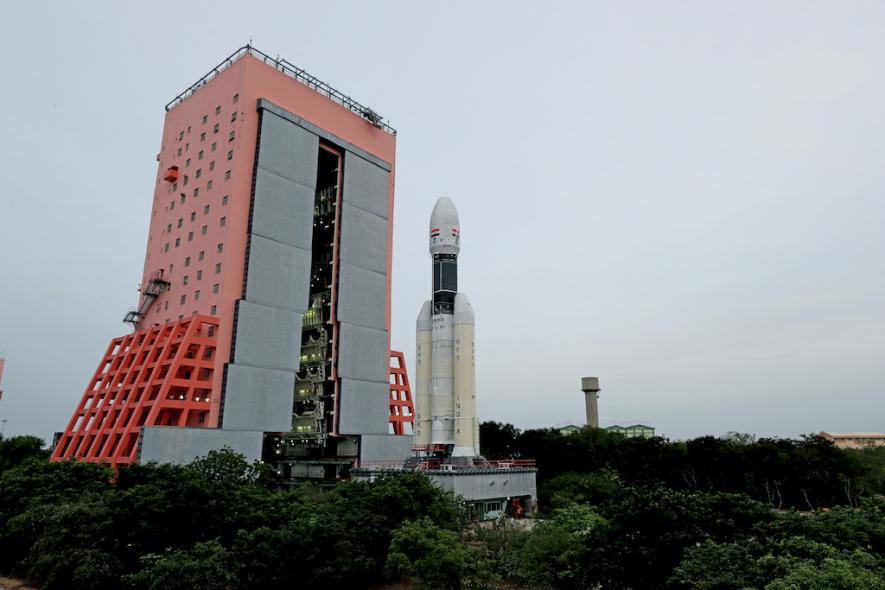 GSLV MarkIII-M1 vehicle coming out of the Vehicle Assembly Building