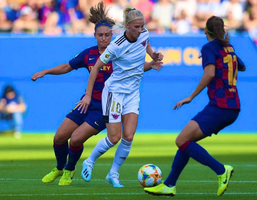 Sofia Jakobsson (in white) was one of the biggest signings made by Deportivo Tacon last season and will feature prominently for Real Madrid Femenino in the women’s Primera Division next season. (Picture: Real Madrid Femenino/Twitter)