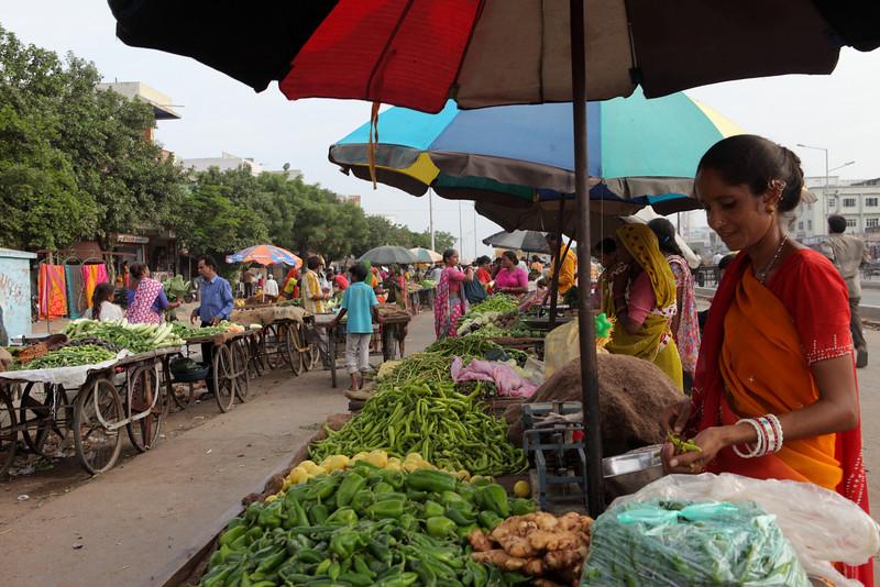 Street vendors in India