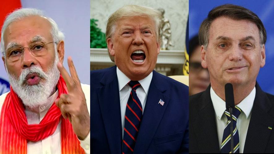 Donald Trump, Jair Bolsonaro and Narendra Modi