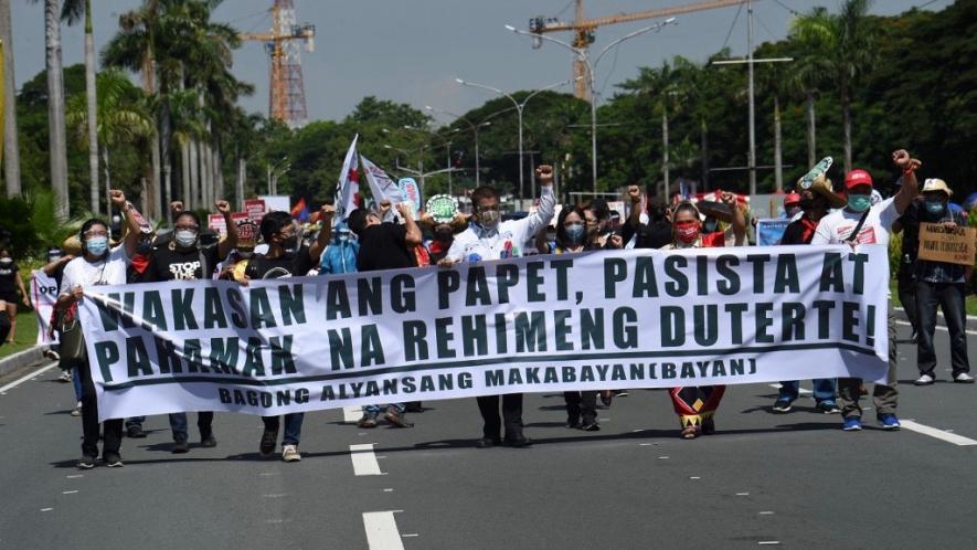 Protesters March in Manila Against New Anti-terror Law, Pandemic Mismanagement