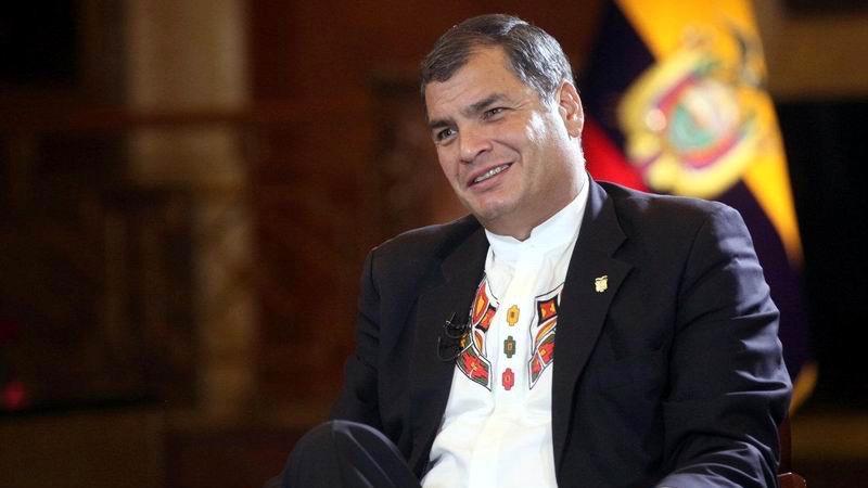 Former president of Ecuador Rafael Correa