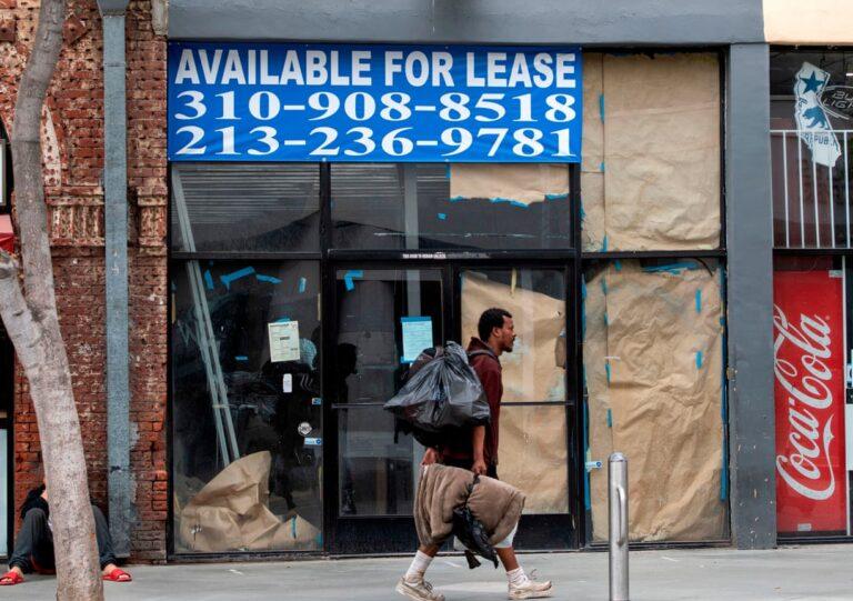 A closed business in Santa Monica, California. (AFP) 