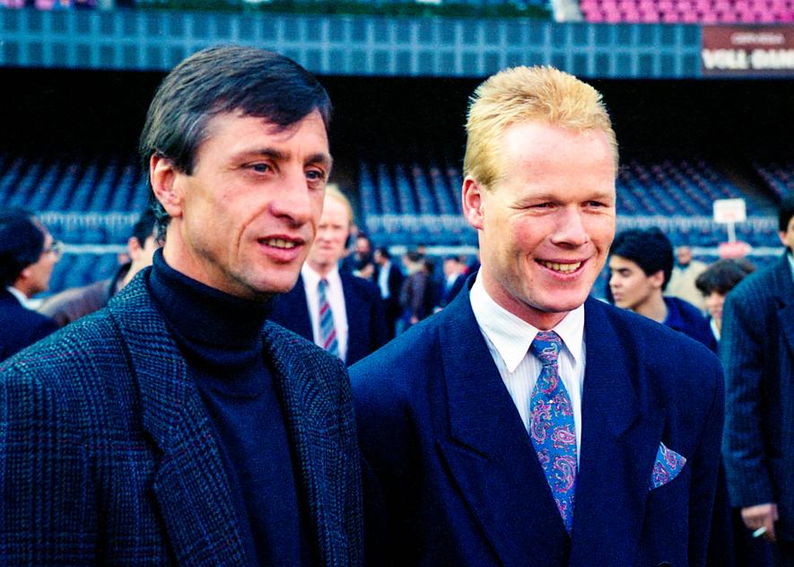 New FC Barcelona coach Ronald Koeman was a successful player at the club under Johan Cryuff.