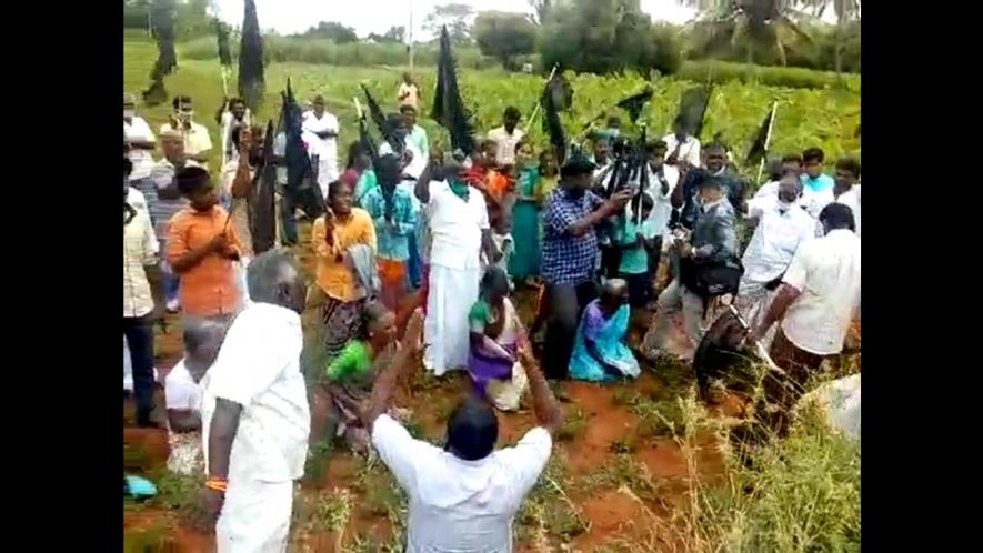 Farmers protest against Chennai-Salem Green Corridor Project