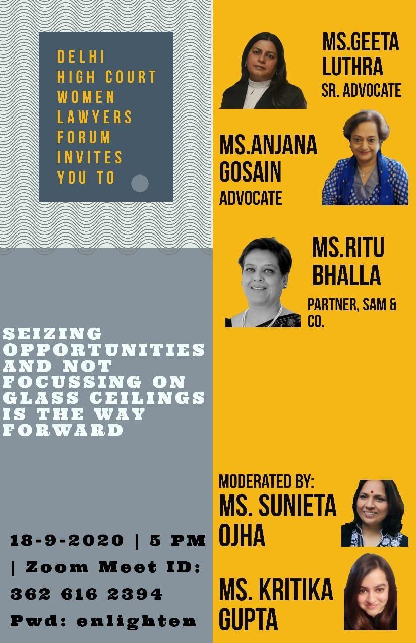 (Event poster, Source: Delhi Women Lawyers Forum)