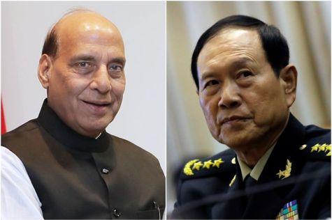 Rajnath Singh and Chinese Defence Minister General Wei Fenghe