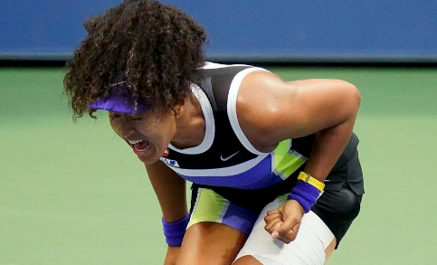 Naomi Osaka hamstring injury