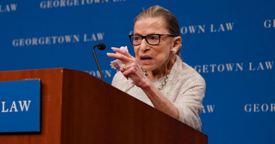 US Supreme Court Justice Ruth Bader Ginsburg.