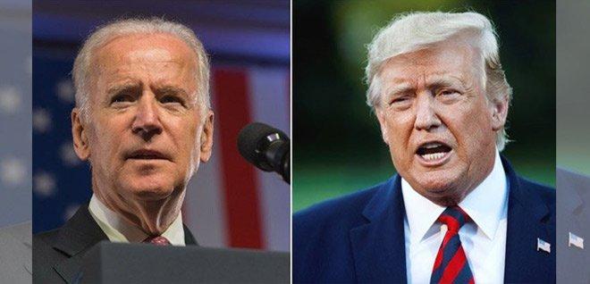 Democratic presidential candidate Joe Biden and US President Donald Trump