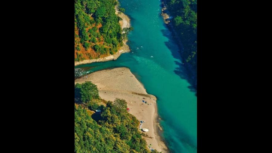 Protest against hydropower project on Teesta river