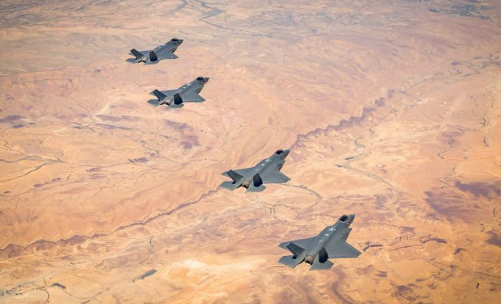 US-Israel joint training exercise ‘Enduring Lightning’ involving F-35 ‘stealth’ aircraft, Southern Israel, March 2020